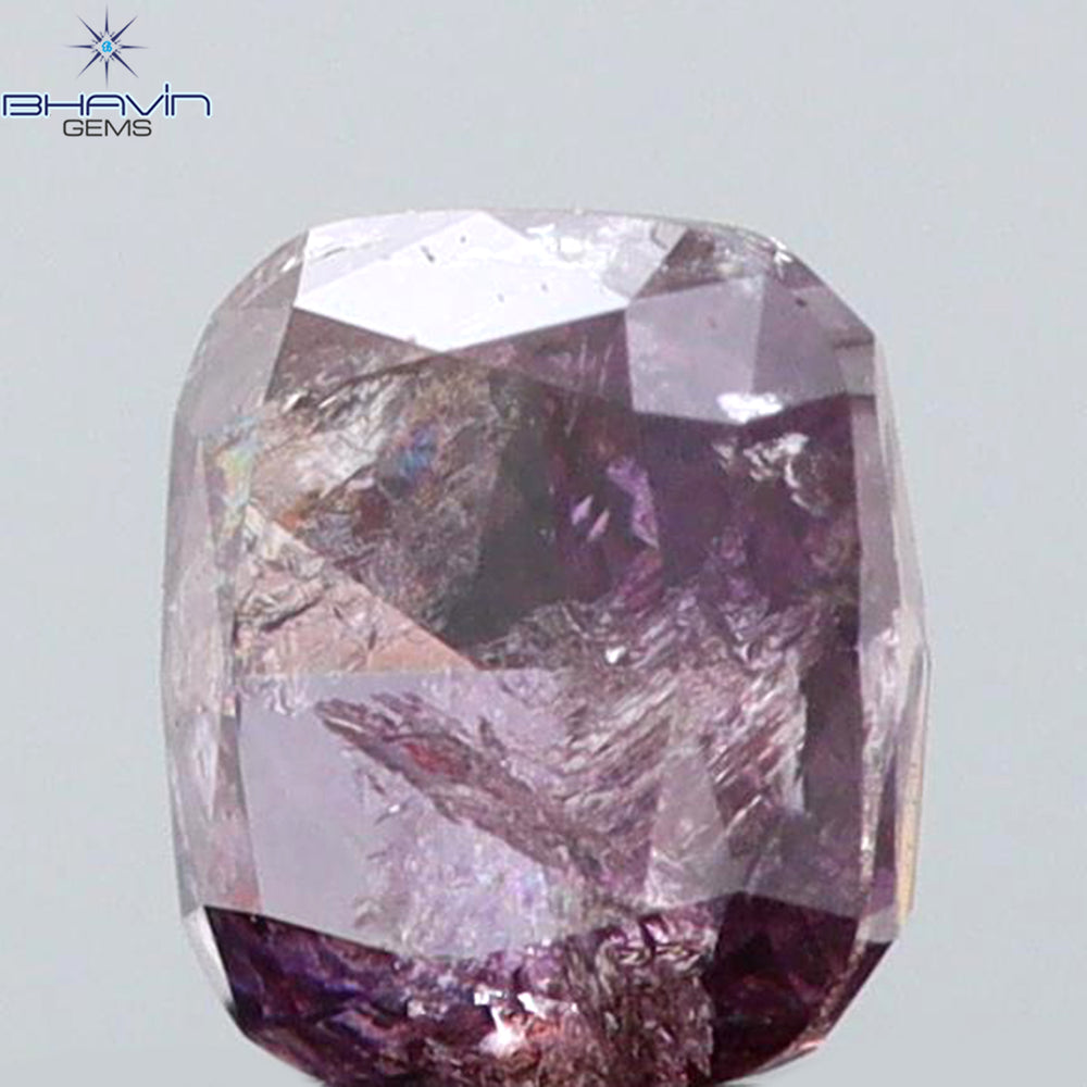 0.21 CT Cushion Shape Natural Diamond Pink Color I2 Clarity (3.47 MM)