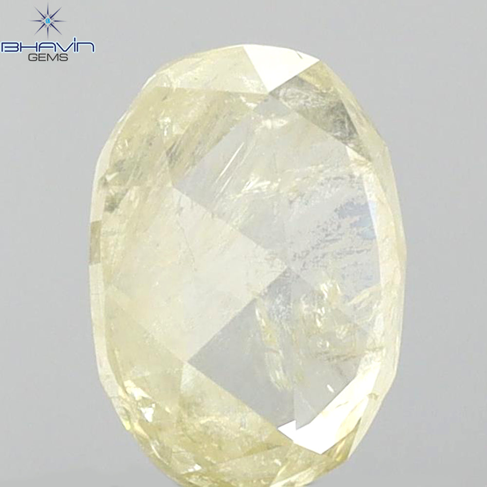 0.93 CT Oval Shape Natural Diamond Yellow Color I3 Clarity (7.18 MM)
