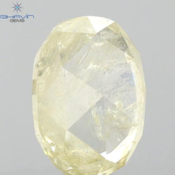 0.93 CT Oval Shape Natural Diamond Yellow Color I3 Clarity (7.18 MM)