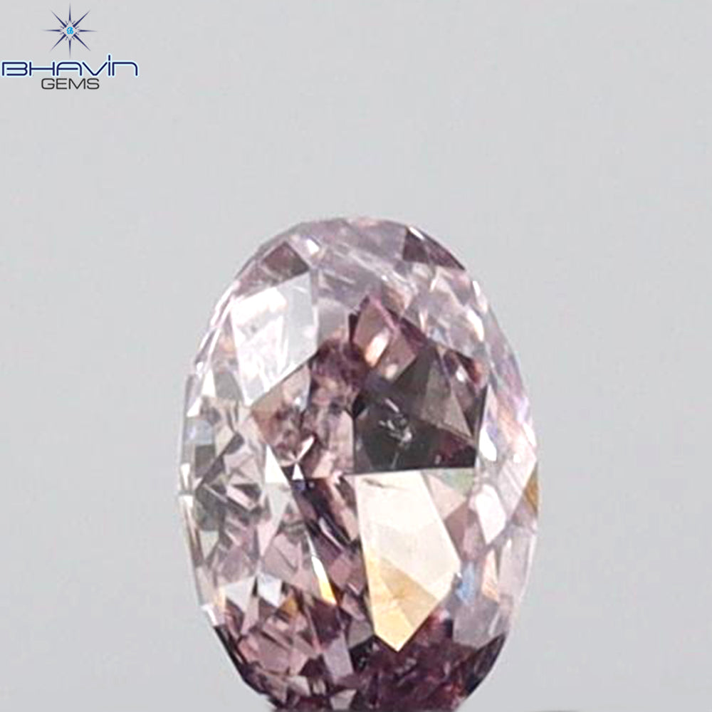 0.17 CT Oval Shape Natural Diamond Pink Color SI1 Clarity (4.00 MM)