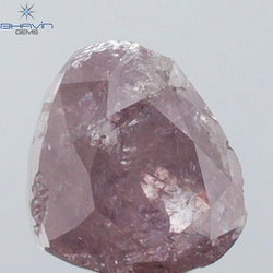 0.80 CT Heart Shape Natural Diamond Pink Color I3 Clarity (5.60 MM)