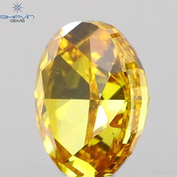 0.12 CT Oval Shape Natural Diamond Yellow Color VS1 Clarity (3.13 MM)