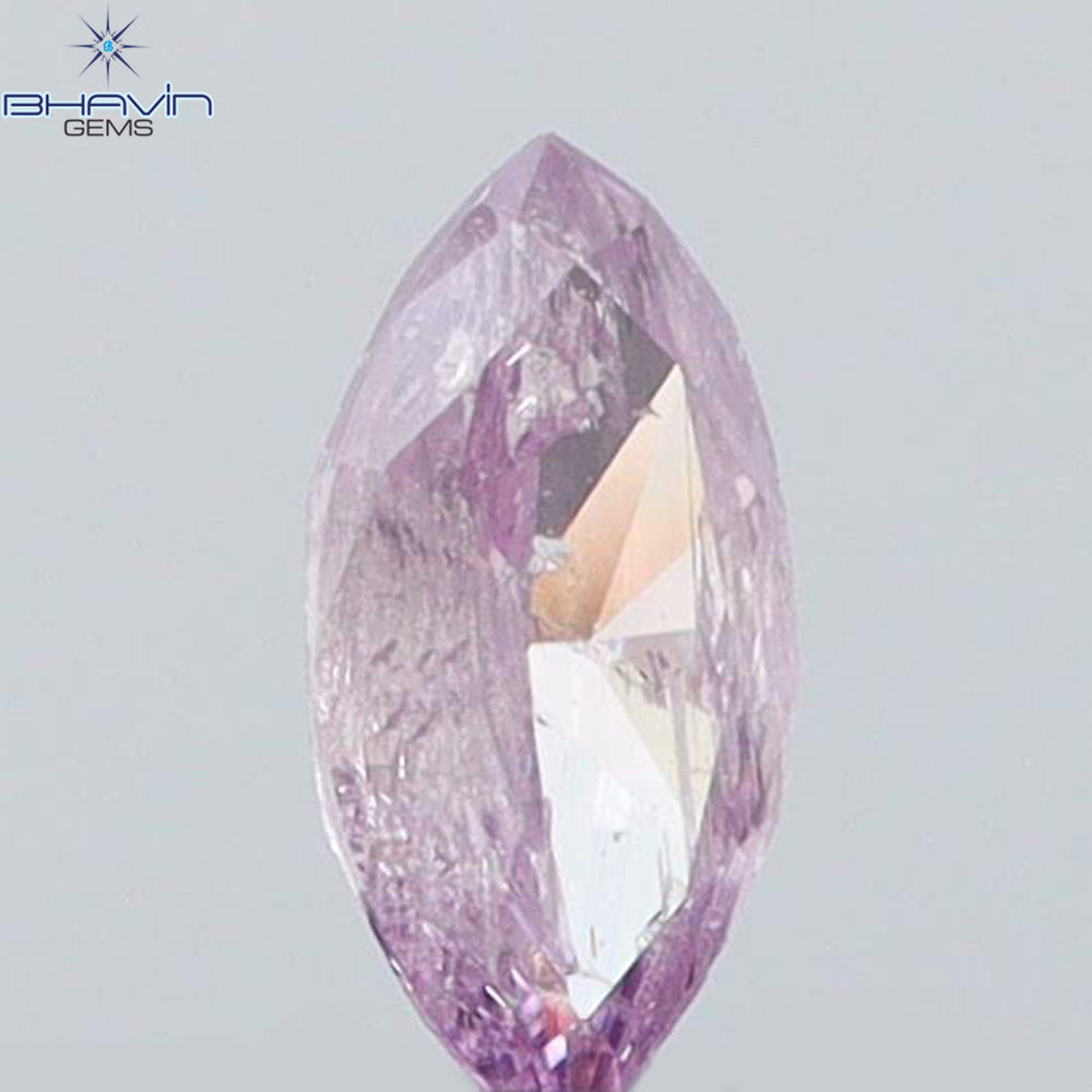 0.06 CT Marquise Shape Natural Loose Diamond Pink Color I2 Clarity (3.97 MM)
