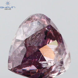0.29 CT Heart Shape Natural Diamond Pink Color I2 Clarity (4.05 MM)