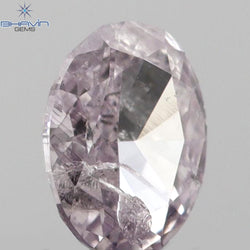 0.12 CT Oval Shape Natural Diamond Pink Color I1 Clarity (3.62 MM)
