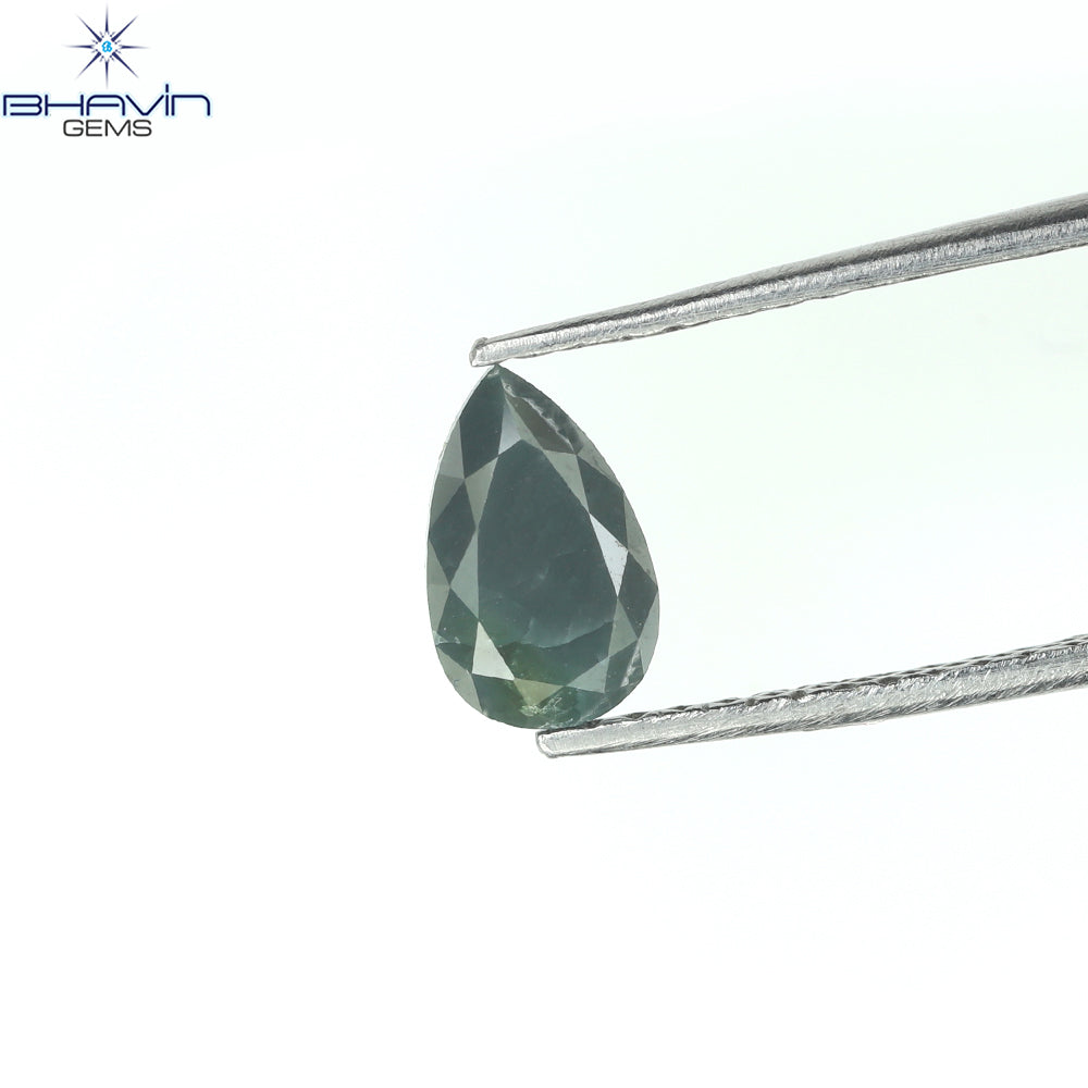 0.67 Pear Shape Natural Diamond Blue Color I3 Clarity (7.05 MM)
