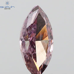 0.15 CT Marquise Shape Natural Loose Diamond Pink Color VS2 Clarity (5.31 MM)