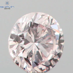 0.03 CT Round Shape Natural Diamond Pink Color SI1 Clarity (2.00 MM)