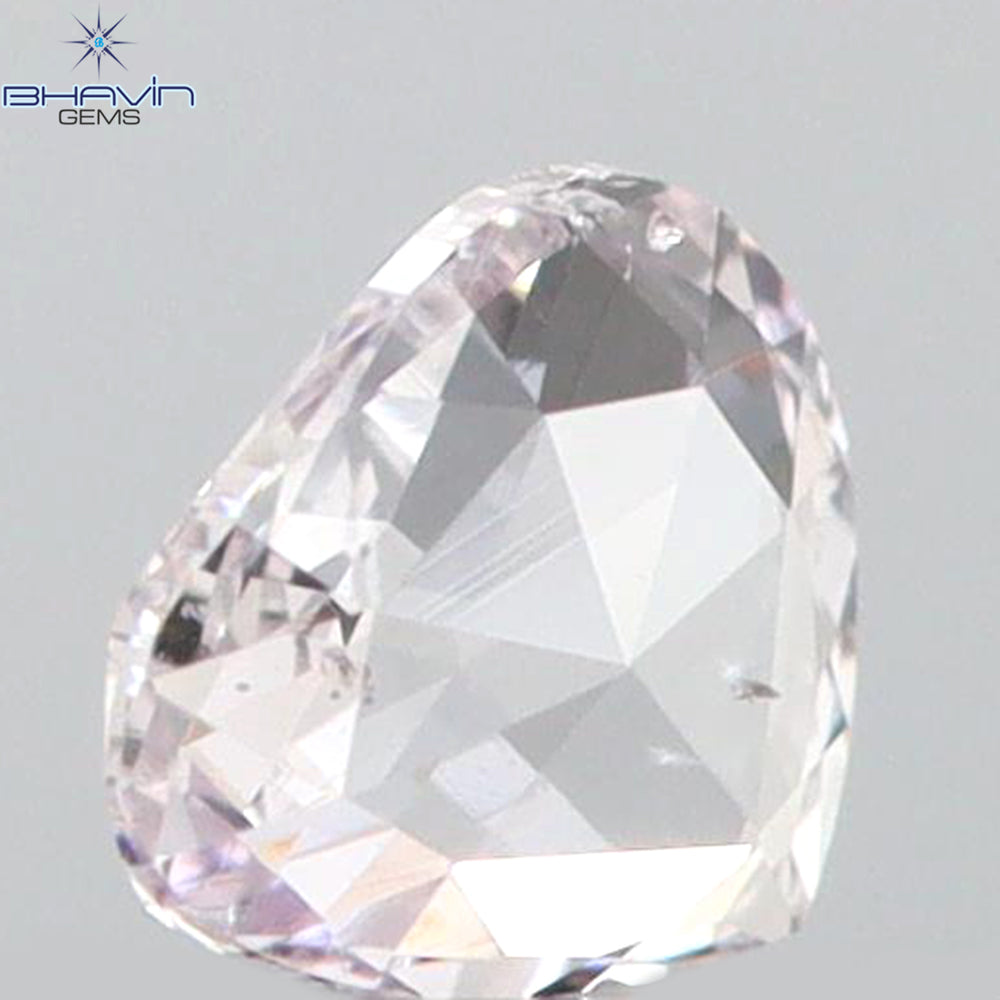 0.09 CT Heart Shape Natural Diamond Pink Color SI1 Clarity (2.95 MM)