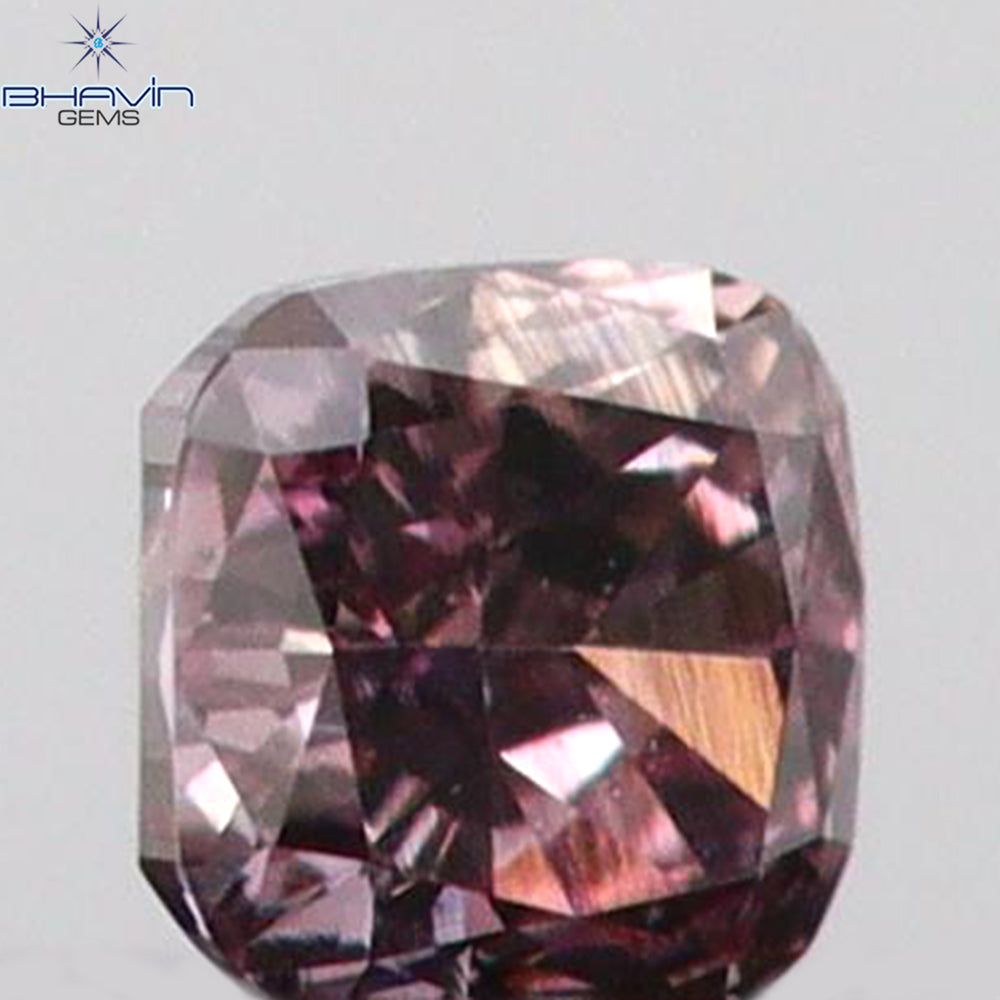 0.04 CT Cushion Shape Natural Diamond Pink Color SI1 Clarity (1.84 MM)