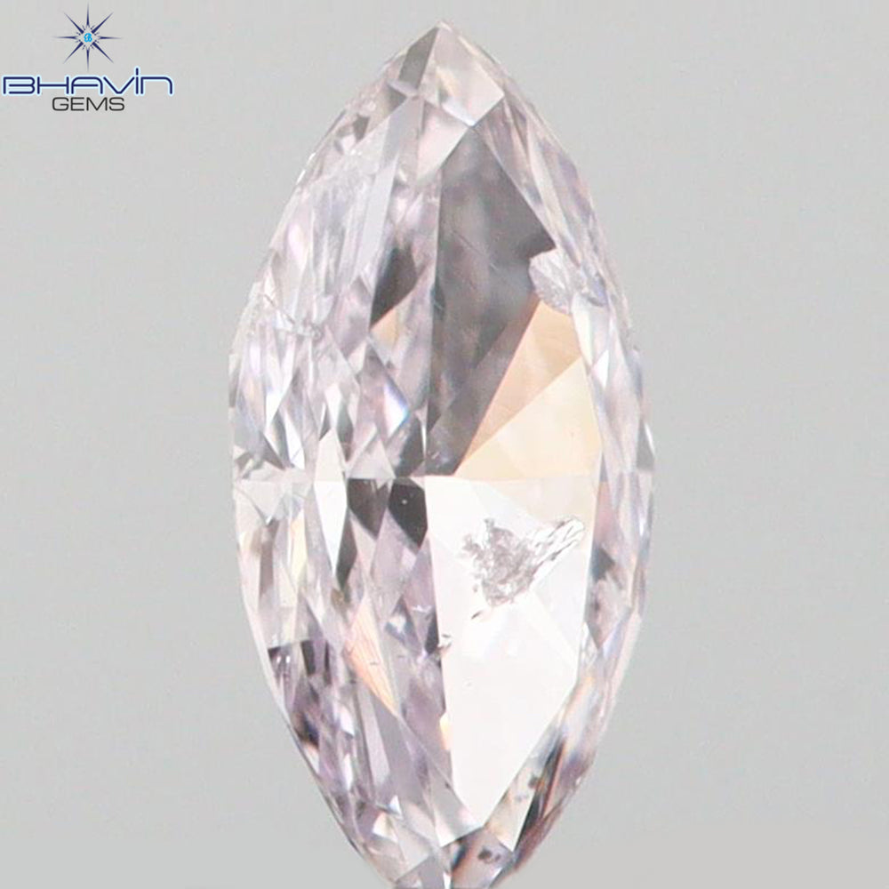 0.08 CT Marquise Shape Natural Loose Diamond Pink Color SI2 Clarity (4.40 MM)