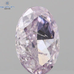 0.15 CT Oval Shape Natural Diamond Pink Color I2 Clarity (3.97 MM)