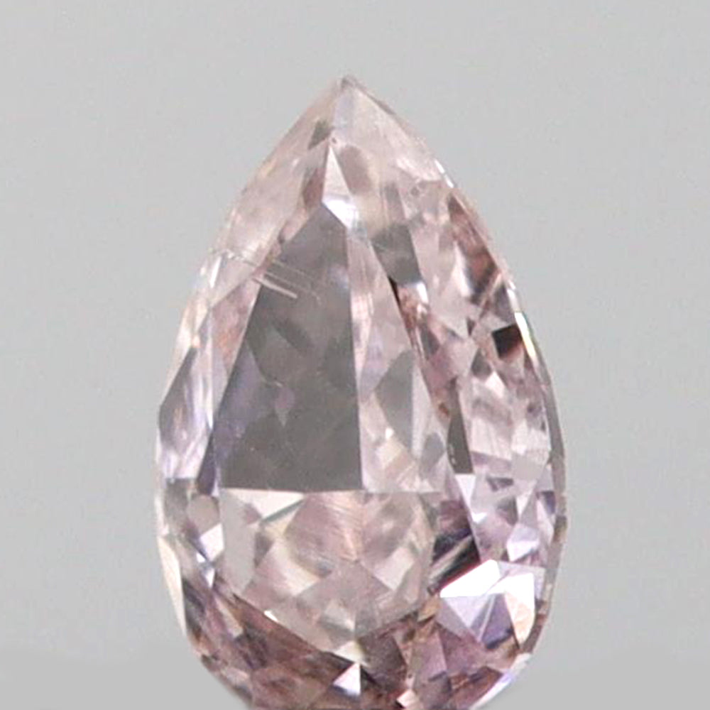 0.05 CT Pear Shape Natural Diamond Pink Color VS2 Clarity (3.02 MM)