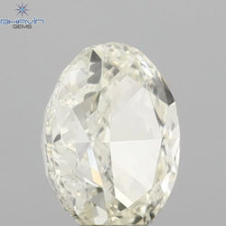 0.41 CT Oval Shape Natural Diamond Yellow Color VVS1 Clarity (5.18 MM)