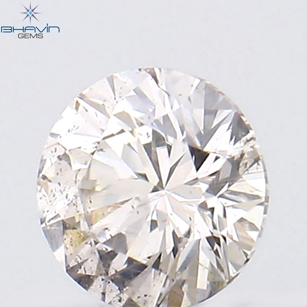 0.16 CT ラウンド シェイプ ナチュラル ダイヤモンド ピンク色 SI1 クラリティ (3.66 MM)