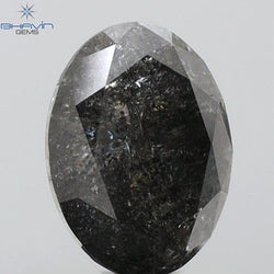 1.25 CT Oval Shape Natural Diamond Salt And Papper Color I3 Clarity (7.28 MM)