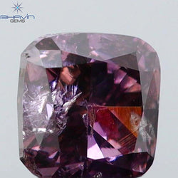 0.26 CT Cushion Shape Natural Diamond Pink Color I1 Clarity (3.48 MM)