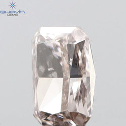 0.09 CT Radiant Shape Natural Diamond Pink Color SI1 Clarity (3.17 MM)