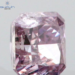 0.05 CT Radiant Shape Natural Diamond Pink Color SI2 Clarity (2.00 MM)