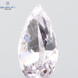 0.11 CT Pear Shape Natural Diamond Pink Color SI1 Clarity (3.76 MM)
