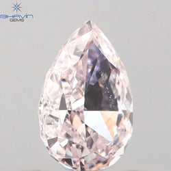 0.23 CT Pear Shape Natural Diamond Pink Color SI2 Clarity (4.80 MM)