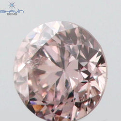 0.05 CT Round Shape Natural Diamond Pink Color SI1 Clarity (2.29 MM)