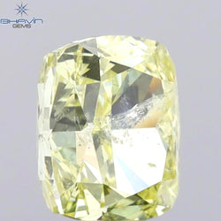 1.01 CT Cushion Shape Natural Diamond Yellow Color I2 Clarity (5.78 MM)