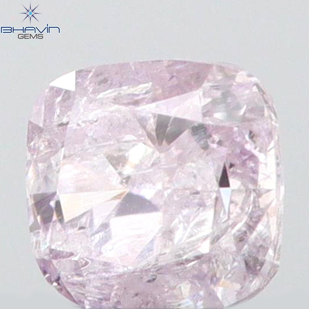 0.13 CT Cushion Shape Natural Diamond Pink Color I2 Clarity (2.80 MM)