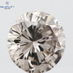 0.06 CT Round Shape Natural Diamond Pink Color VS2 Clarity (2.63 MM)