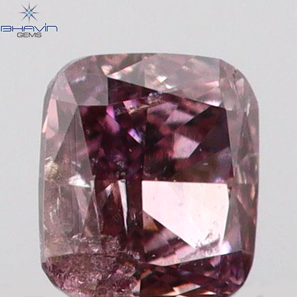 0.08 CT Cushion Shape Natural Diamond Pink Color SI2 Clarity (2.60 MM)
