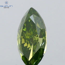 0.19 CT Marquise Shape Natural Diamond Green Color VS1 Clarity (5.04 MM)