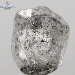 1.52 CT Rough Shape Natural Diamond Salt And Pepper Color (4.87 MM)