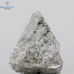 2.84 CT Rough Shape Natural Diamond Salt And Pepper Color I3 Clarity (10.62 MM)