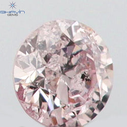 0.03 CT Round Shape Natural Diamond Pink (Argyle) Color I1 Clarity (2.00 MM)