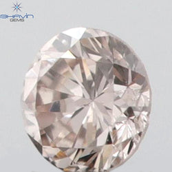 0.03 CT Round Shape Natural Diamond Pink (Argyle) Color VS2 Clarity (1.93 MM)