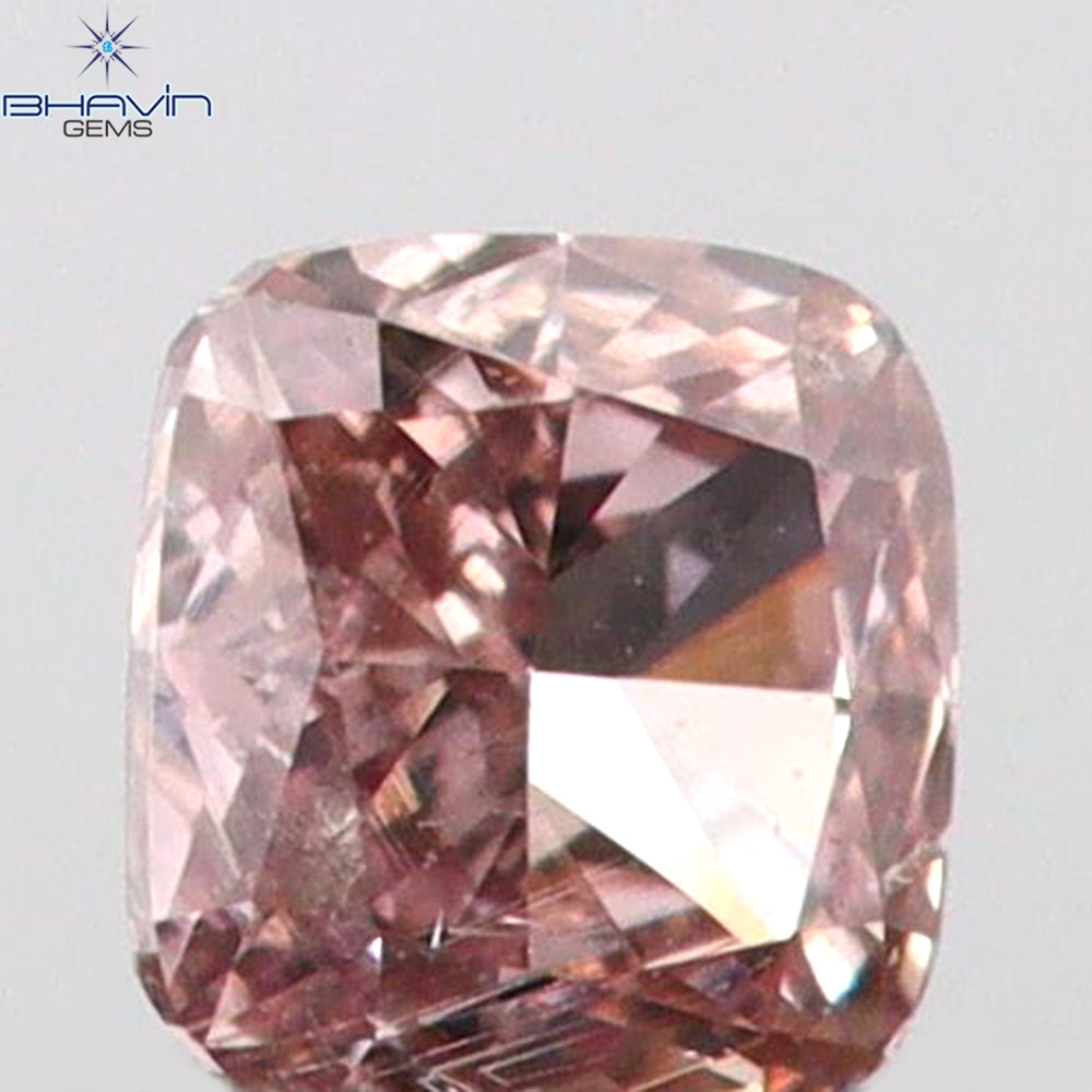 0.07 CT Cushion Shape Natural Diamond Pink Color SI1 Clarity (2.37 MM)