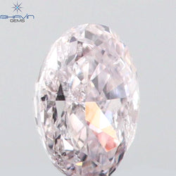 0.10 CT Oval Shape Natural Diamond Pink Color SI1 Clarity (3.26 MM)