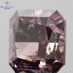 0.17 CT Radiant Shape Natural Diamond Pink Color I1 Clarity (3.08 MM)