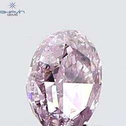 GIA Certified 0.27 CT Oval Shape Natural Diamond Purplish Pink Color I3 Clarity (4.34 MM)