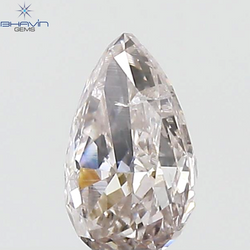 GIA Certified 0.51 CT Pear Diamond Pinkish Brown Color Natural Loose Diamond (6.27 MM)