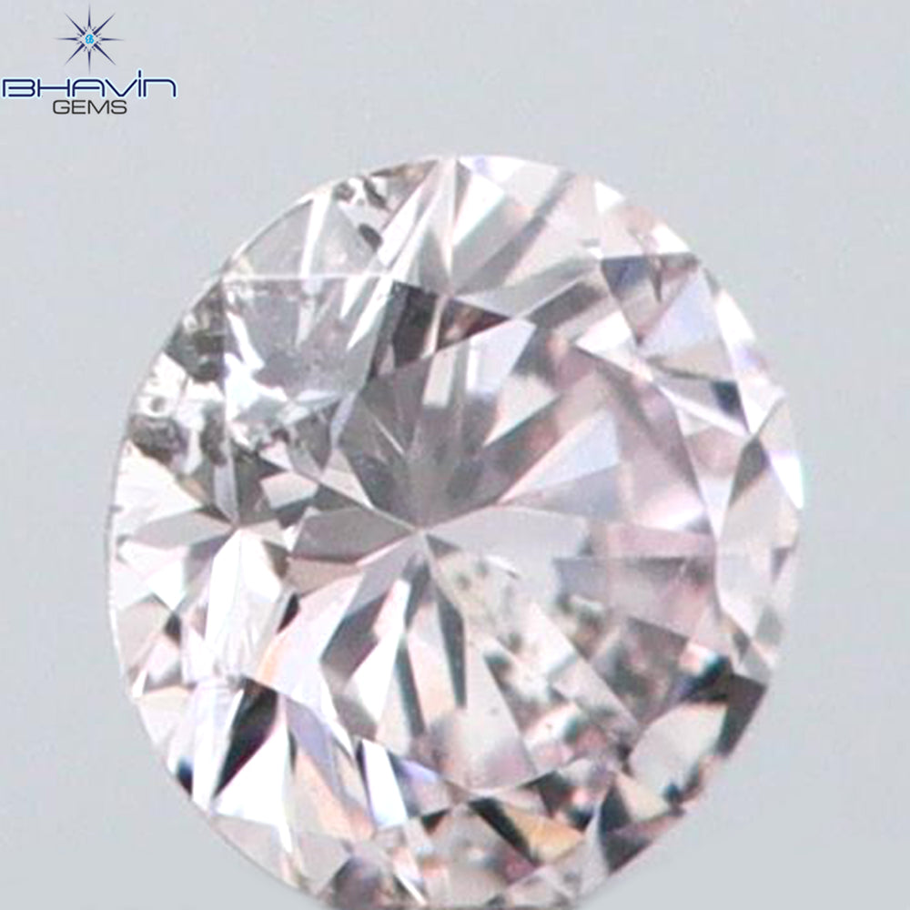 0.03 CT Round Shape Natural Diamond Pink Color SI1 Clarity (1.71 MM)