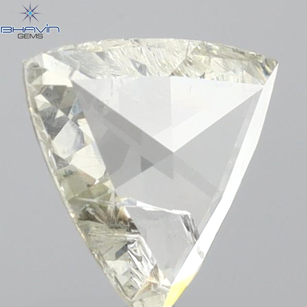 0.12 CT トライアングル シェイプ ナチュラル ダイヤモンド グリーン カラー SI2 クラリティ (3.44 MM)