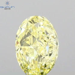 0.26 CT Oval Shape Natural Diamond Yellow Color VS1 Clarity (4.53 MM)