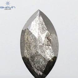 0.48 CT Marquise Shape Natural Loose Diamond Salt And pepper Color I3 Clarity (6.90 MM)