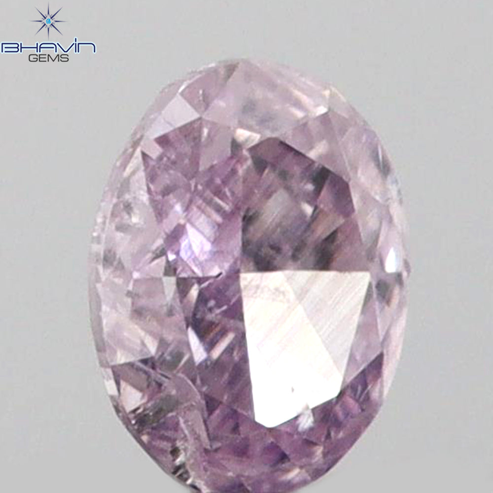 0.06 CT Oval Shape Natural Diamond Pink Color SI1 Clarity (2.73 MM)