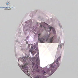 0.06 CT Oval Shape Natural Diamond Pink Color SI1 Clarity (2.73 MM)
