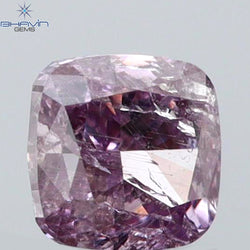 0.20 CT Cushion Shape Natural Diamond Pink Color I1 Clarity (3.14 MM)