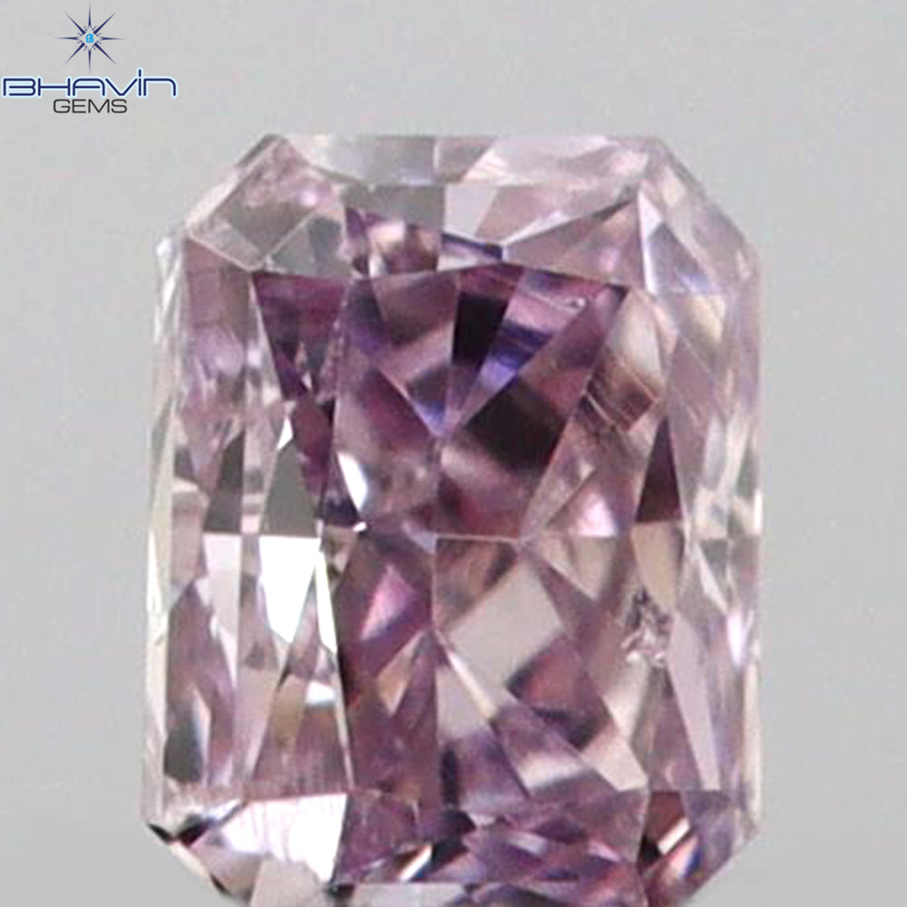 0.05 CT Radiant Shape Natural Diamond Pink Color VS2 Clarity (2.27 MM)