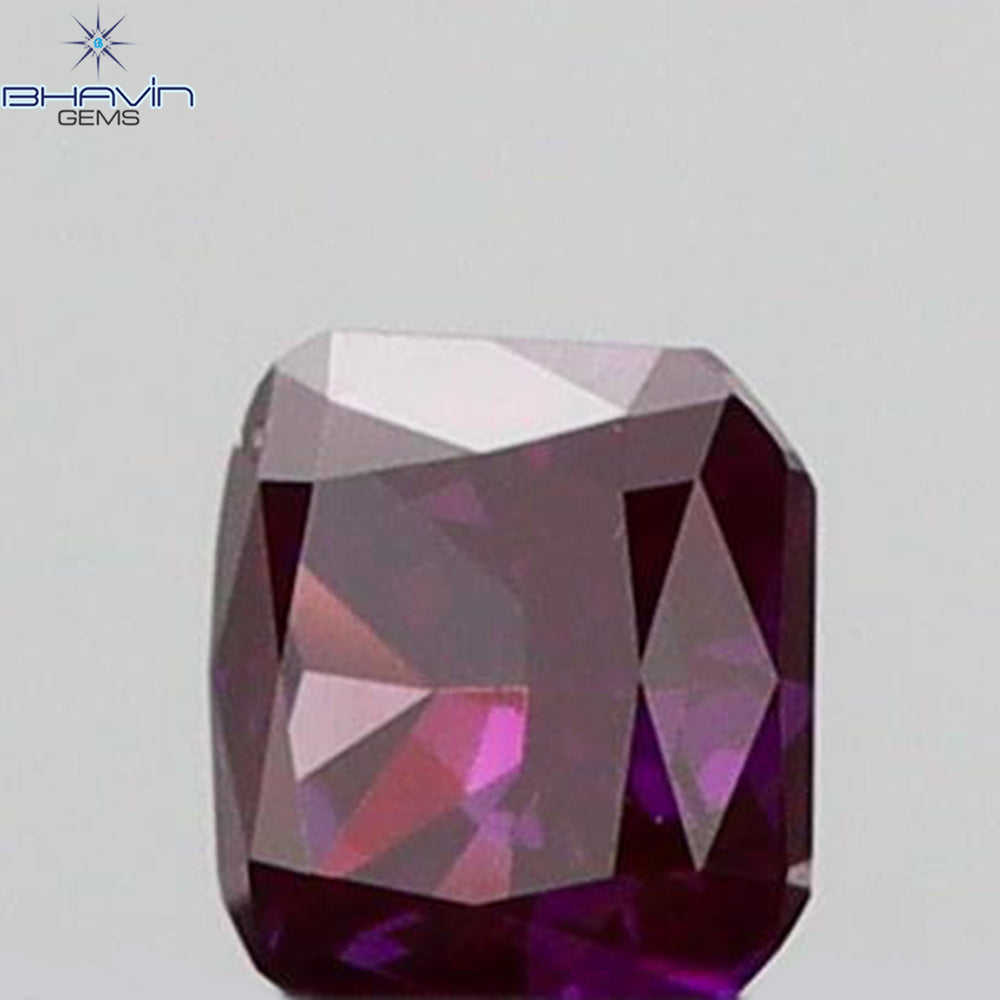0.39 CT クッション シェイプ ナチュラル ルース ダイヤモンド 強化グリーン カラー VS2 クラリティ (4.26 MM)