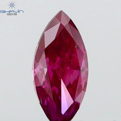 0.10 CT Marquise Shape Natural Diamond Pink Color VS1 Clarity (4.52 MM)